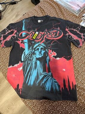 Godspeed Men’s Black Short Sleeve Tee Red Voltage